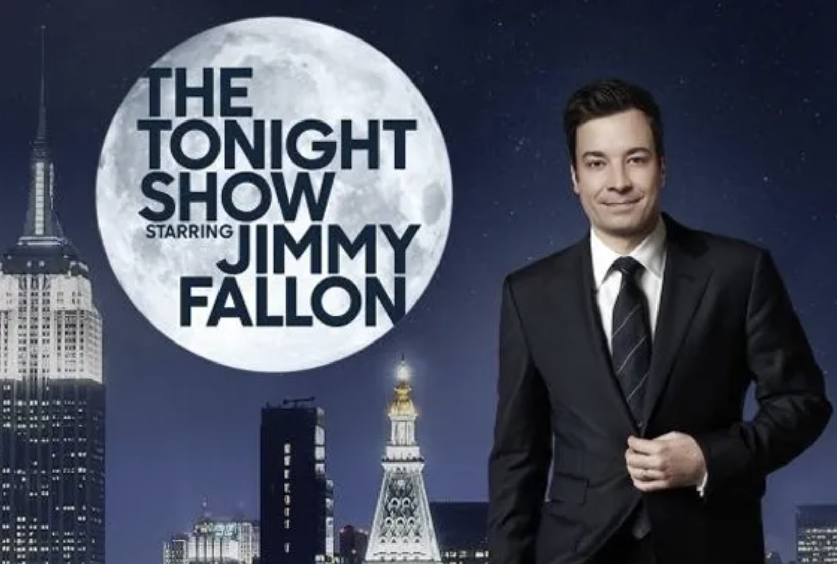 The “The Tonight Show Starring Jimmy Fallon” title card. 